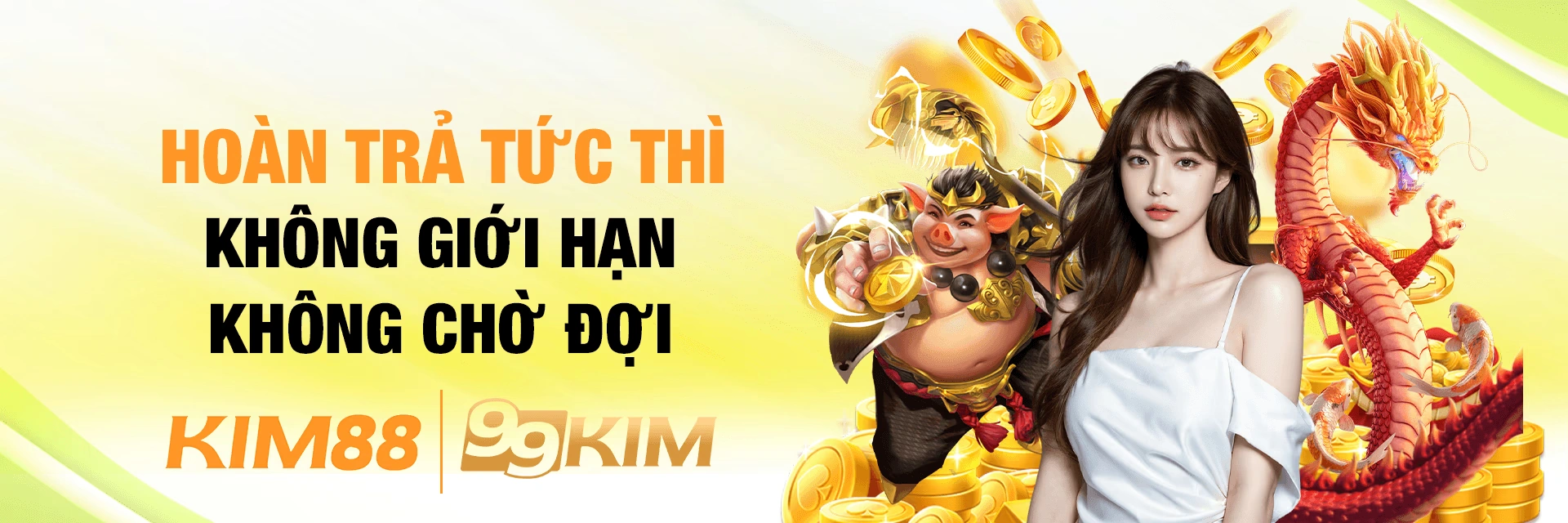 Banner giới thiệu Kim88 về casino, thể thao và slot game